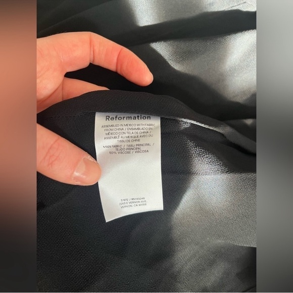 Reformation Ottessa Long-Sleeve Surplice Mini Dress - Picture 9 of 9